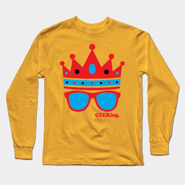 Triple Crown & Specs (Red, Teal, Black) Long Sleeve T-Shirt by GEEKing Official